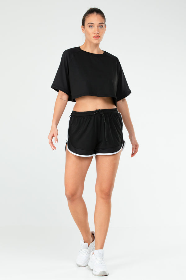 Black Women's Shorts Set SA2615