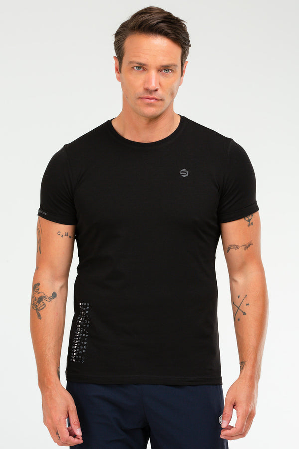 Black Men's T-Shirt XF1529