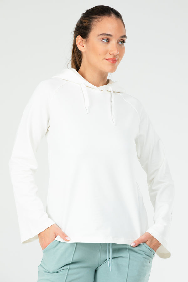 Ecru Women's Hoodie Sweatshirt SC1176