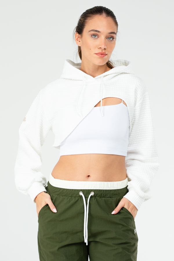 Ecru Women's Hoodie Sweatshirt SC1185