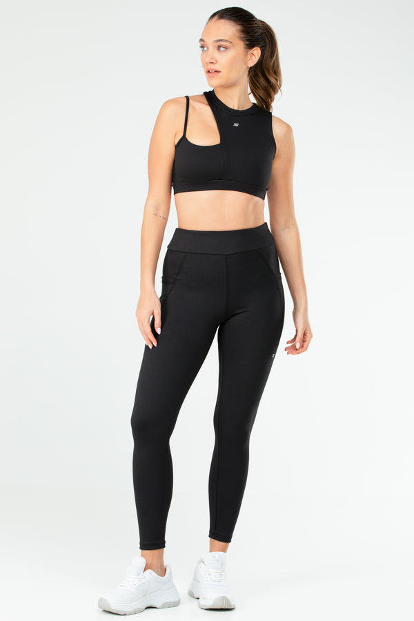 Black Women Leggings Suit SB0849