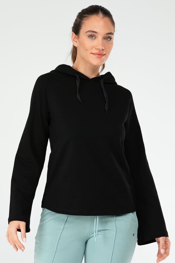 Black Women's Hoodie Sweatshirt SC1176