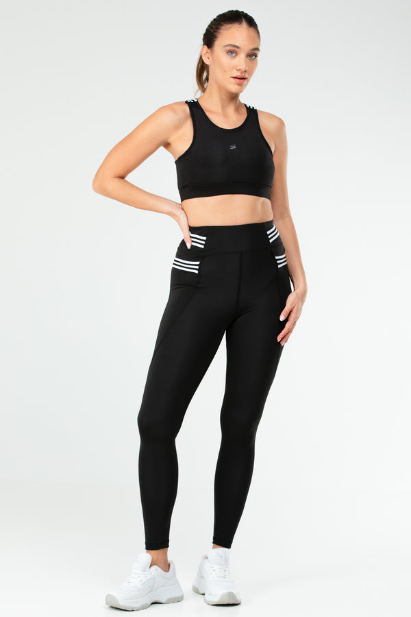 Black Women Leggings Suit SB0845