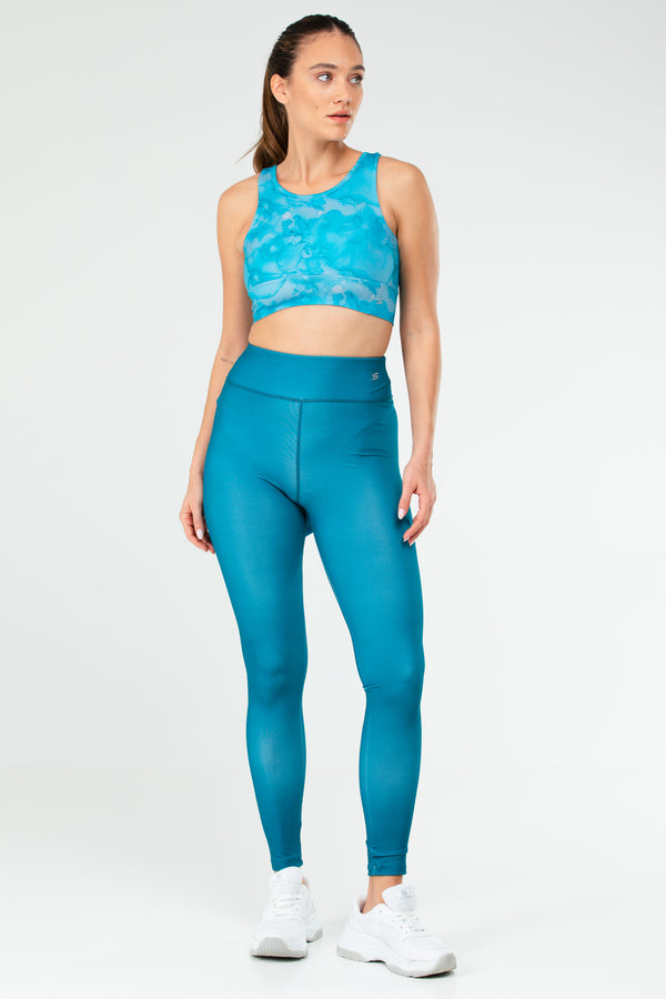 Teal Women Leggings Suit SB0848