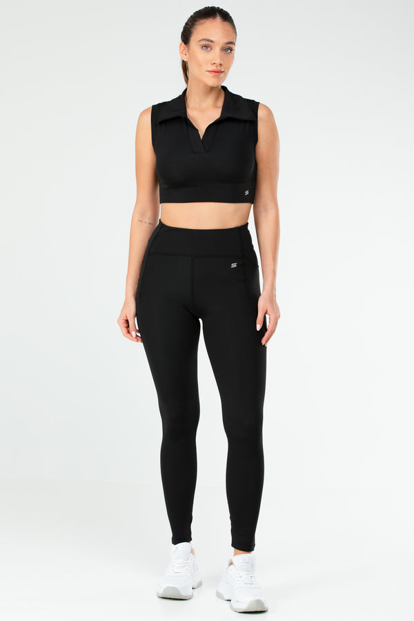 Black Women Leggings Suit SB0844