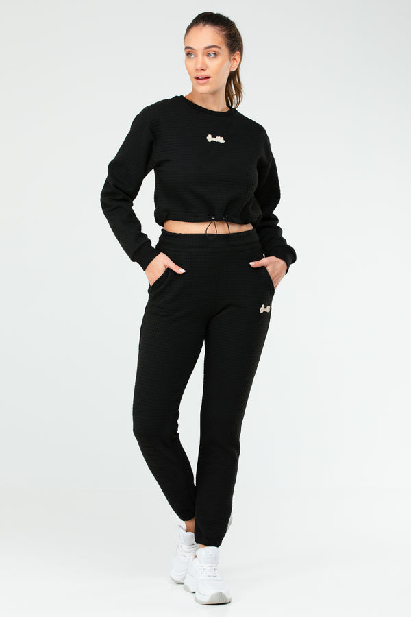 Black Women's Tracksuit Set SA2626