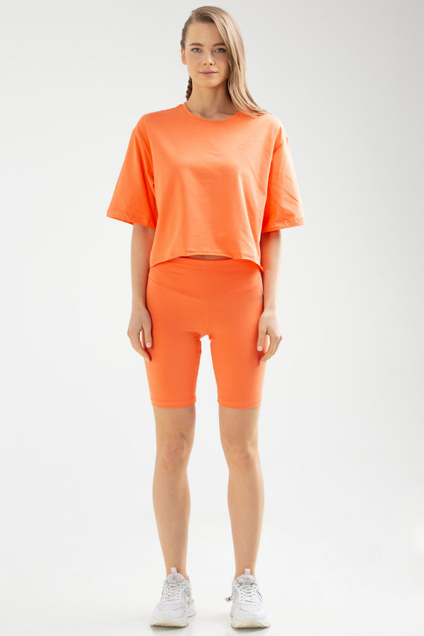 Salmon Women Leggings Suit SB0671