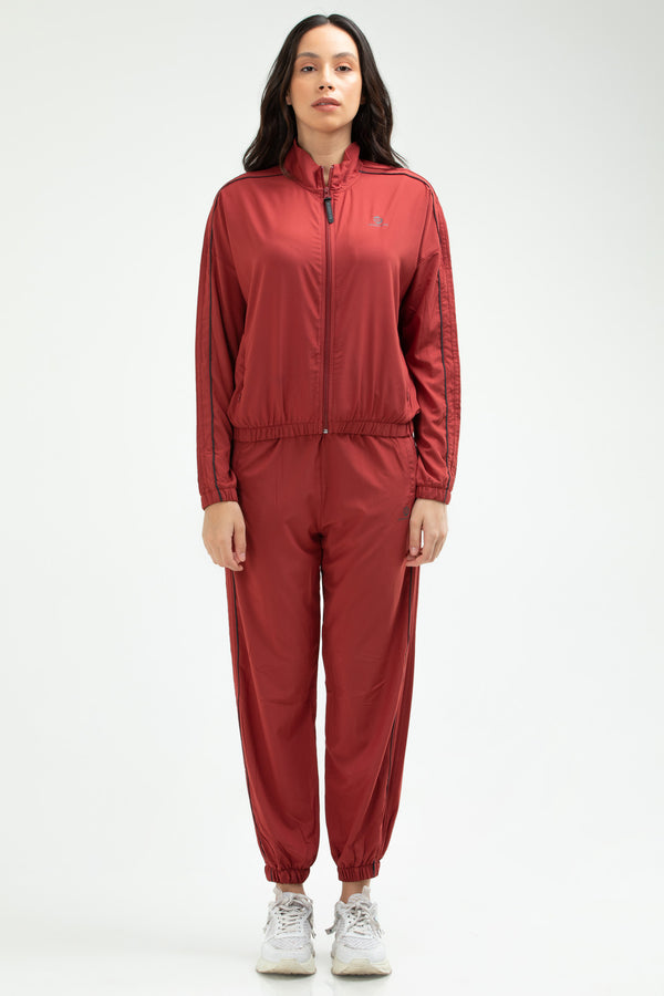 Burgundy Women's Tracksuit Set SA2387