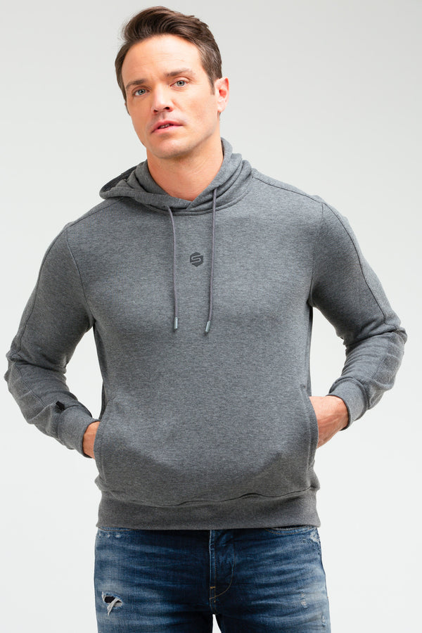 Anthracite Men's Hoodie Sweatshirt XC2224