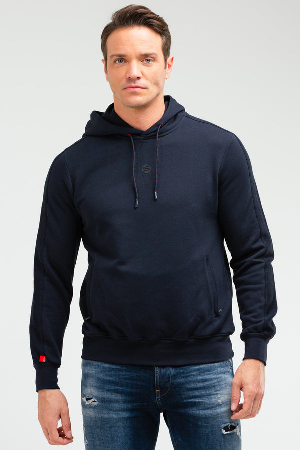 Navy Men's Hoodie Sweatshirt XC2224