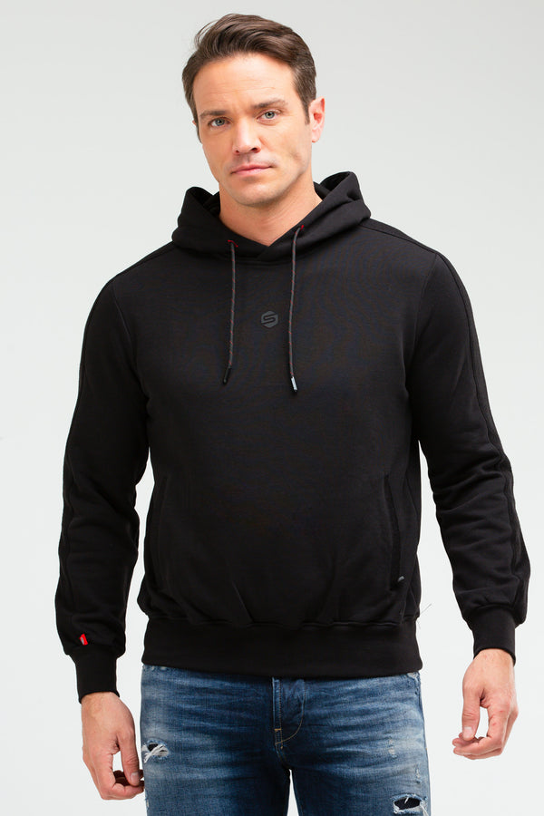 Black Men's Hoodie Sweatshirt XC2224