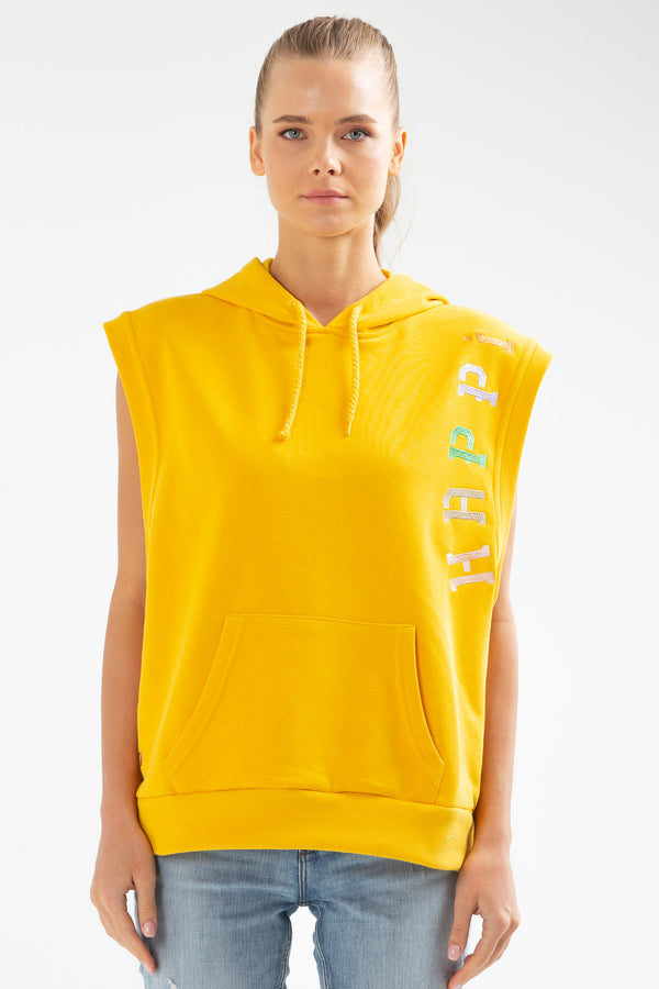 Yellow Women Sweatshirt SC0978