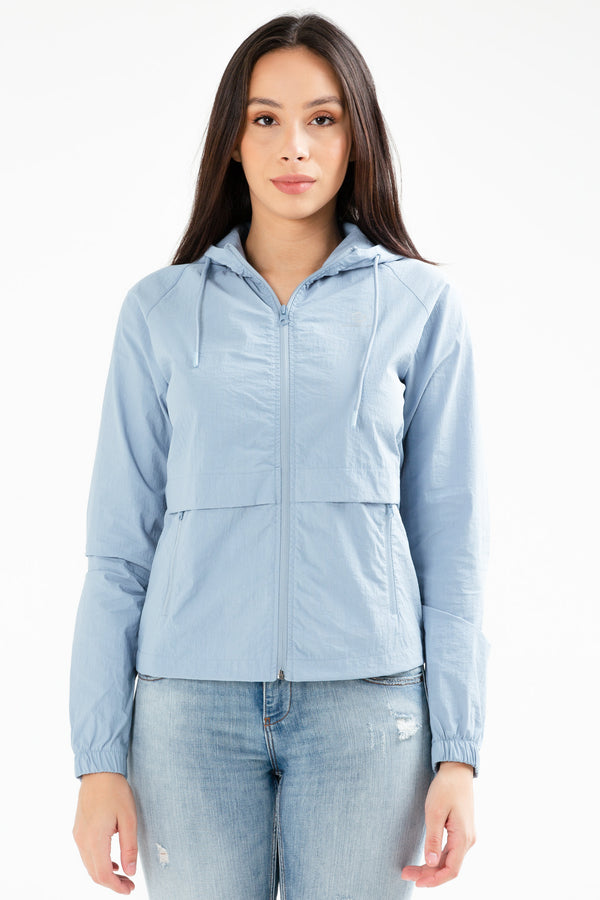 Blue Women's Raincoat Windbreaker SC0998