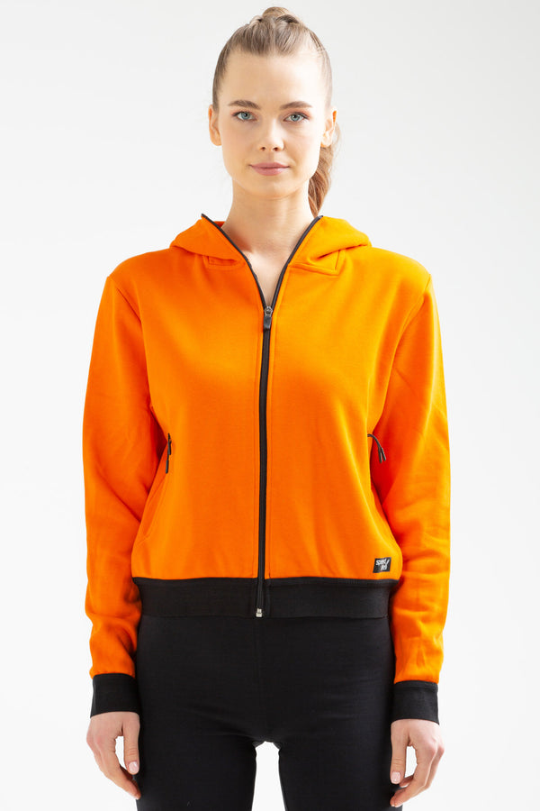 Orange Women's Hoodie Sweatshirt SC0962