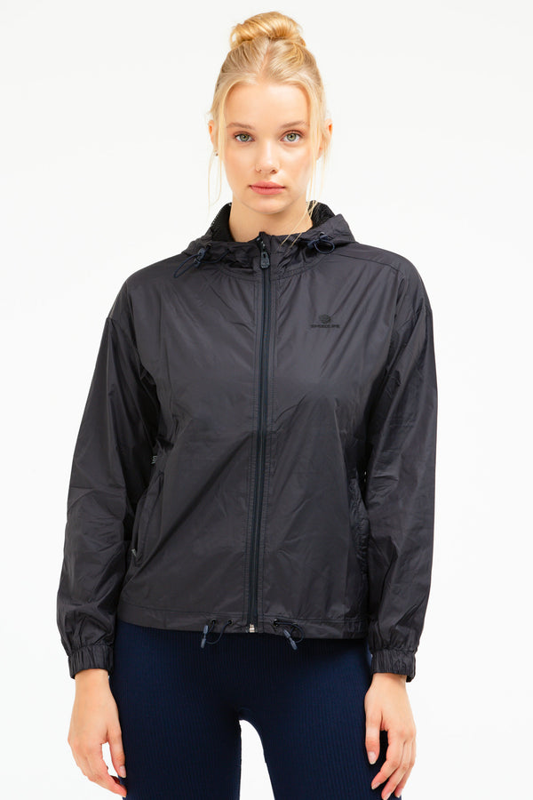 Navy Women's Raincoat Windbreaker SC1009