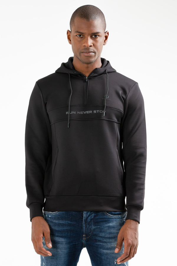 Black Men's Hoodie Sweatshirt XC2171