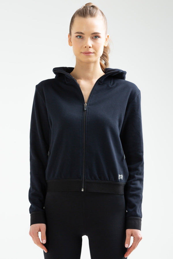 Navy Women's Hoodie Sweatshirt SC0962