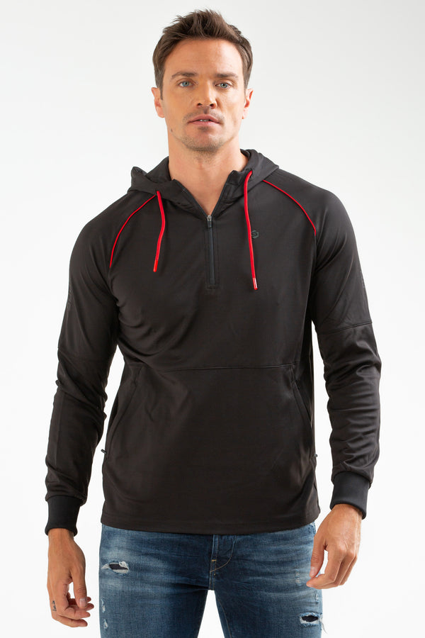 Black Men's Hoodie Sweatshirt XC2152