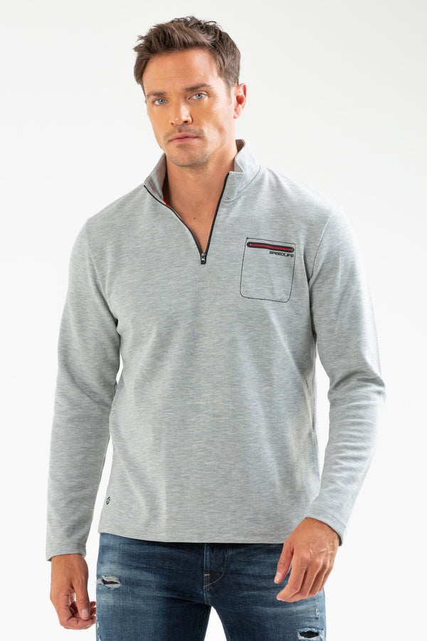 Gray Melange Men's Sweatshirt XC2162