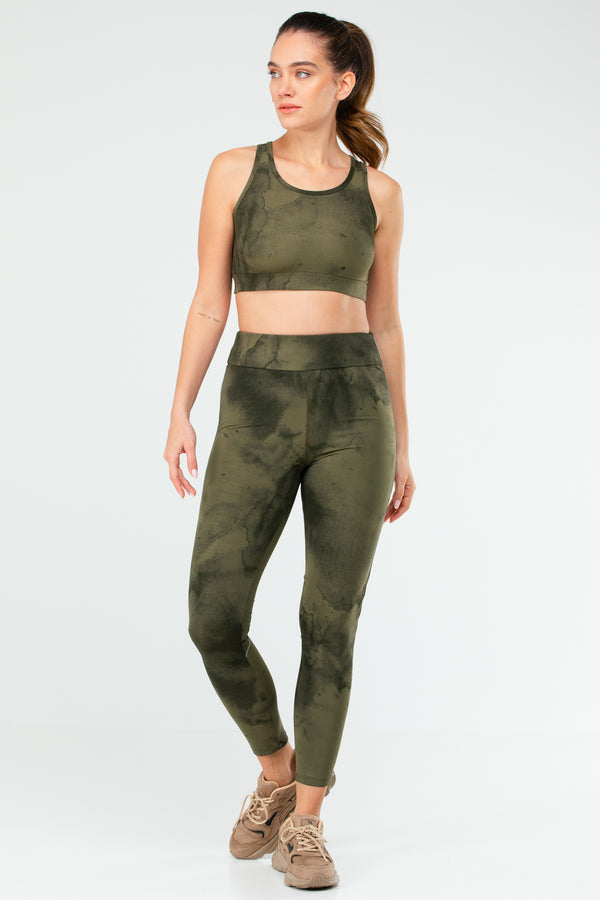 Khaki Women Leggings Set SB0852