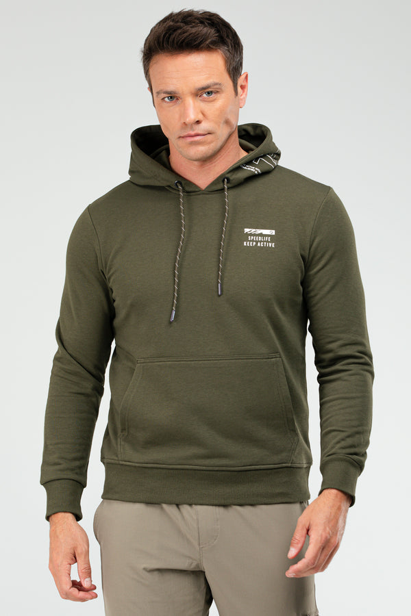 Khaki Men's Hoddie Sweatshirt XC2260