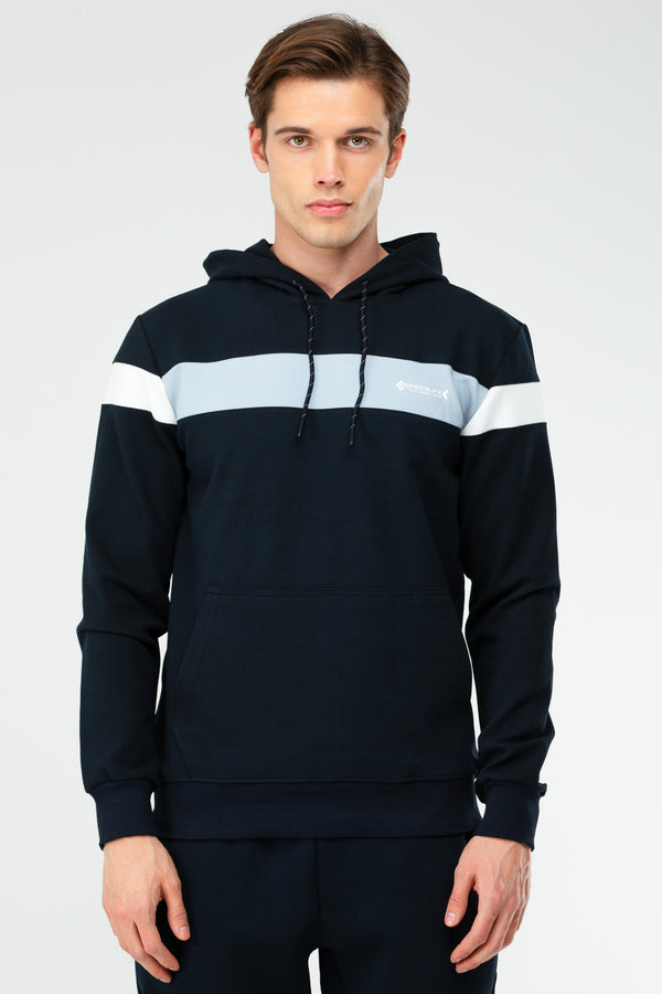 Navy Men's Hoodie Sweatshirt XC2283