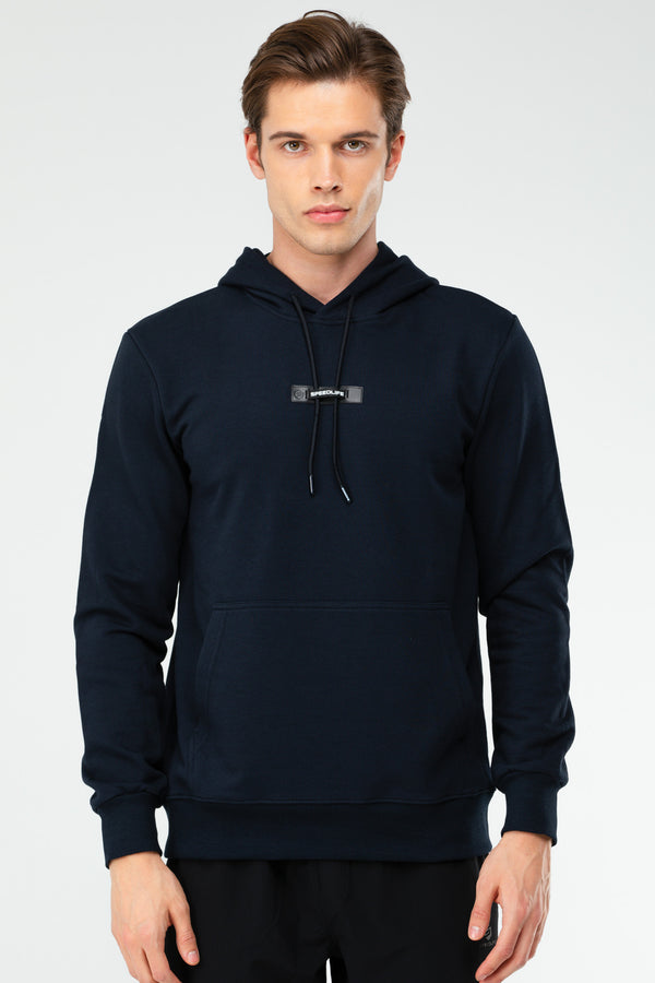 Navy Men's Hoodie Sweatshirt XC2306