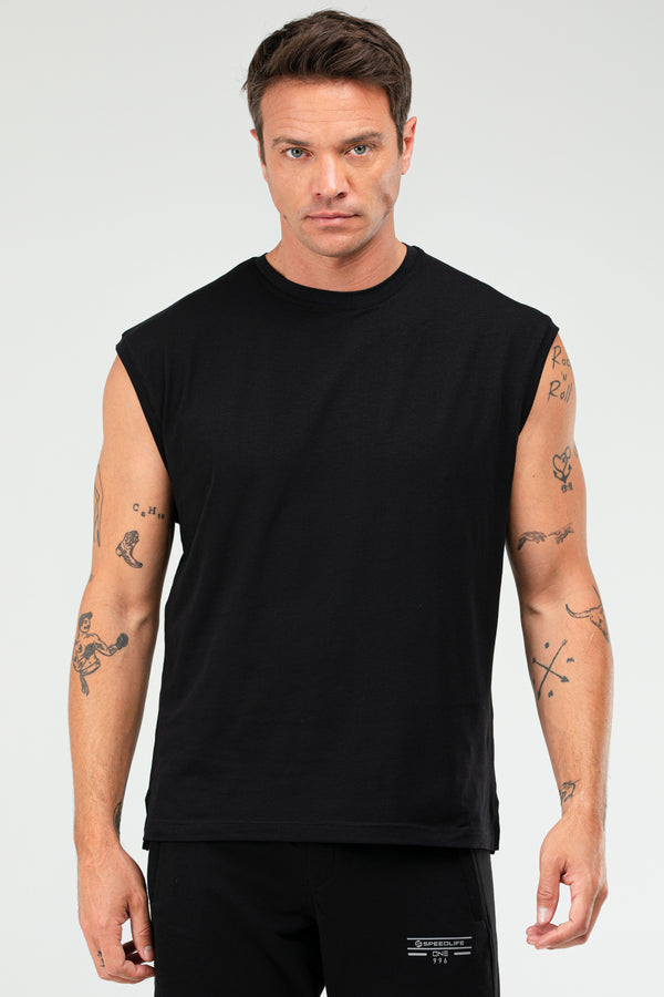 Black Men's Sports Tank XF1603