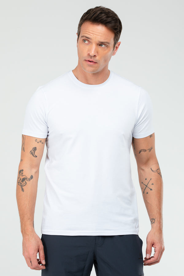 White Men's T-Shirt XF1708