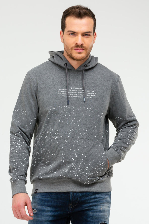 Anthracite Men's Hoodie Sweatshirt XC2210