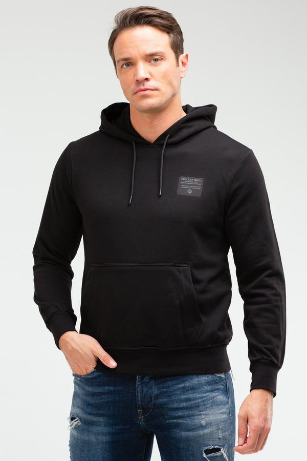 Black Men's Hoodie Sweatshirt XC2237