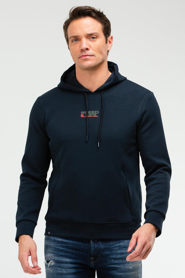 Navy Men's Hoodie Sweatshirt XC2209